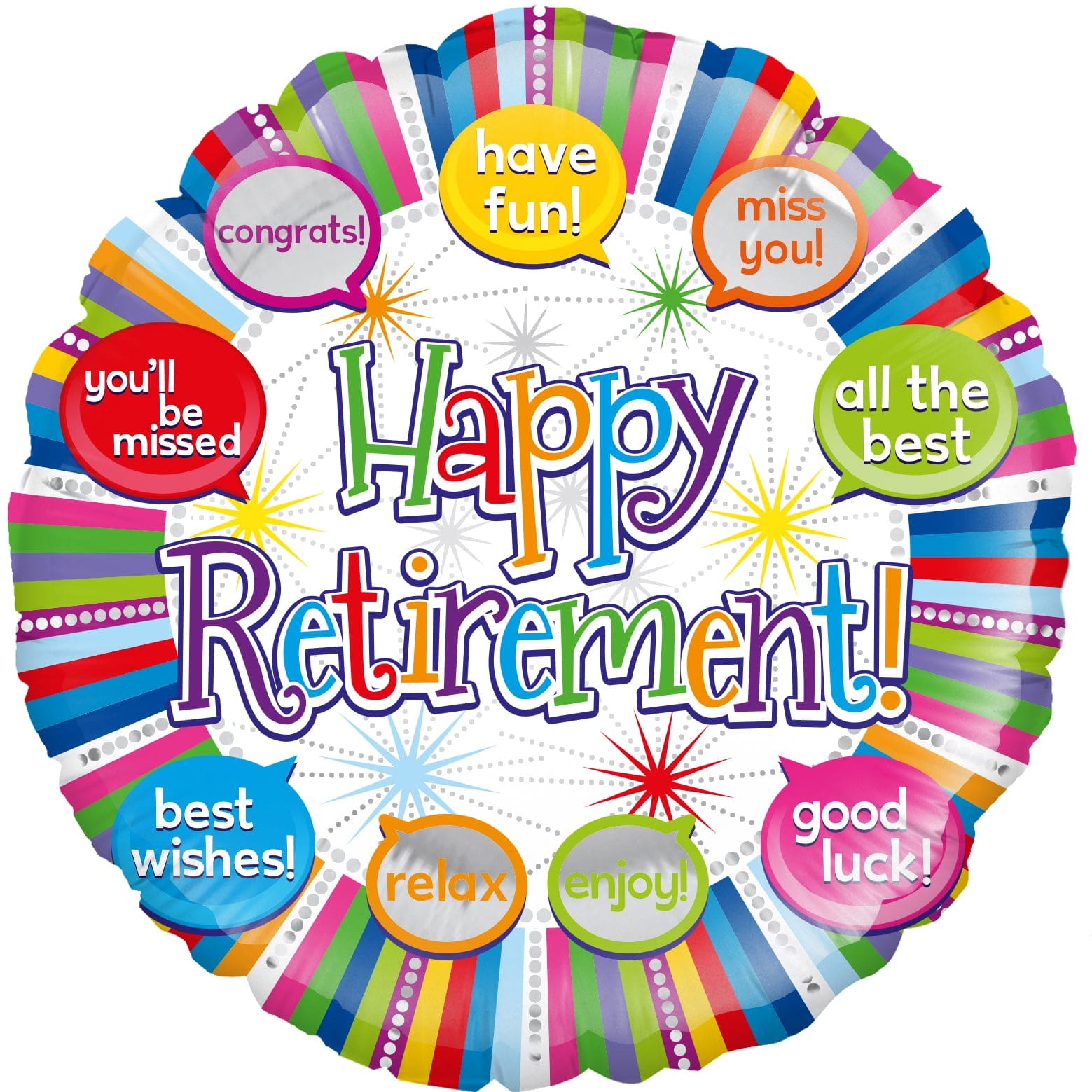 18" Happy Retirement Foil Balloon