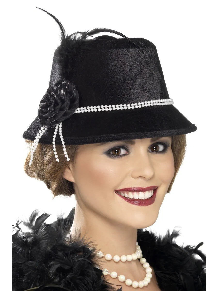 1920s Hat, Black