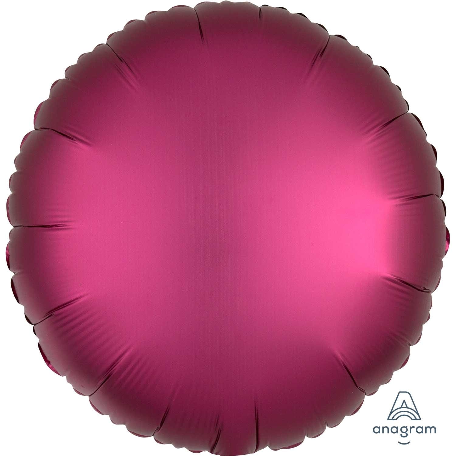 Pomegranate Circle Satin Luxe Standard 17" Foil Balloon