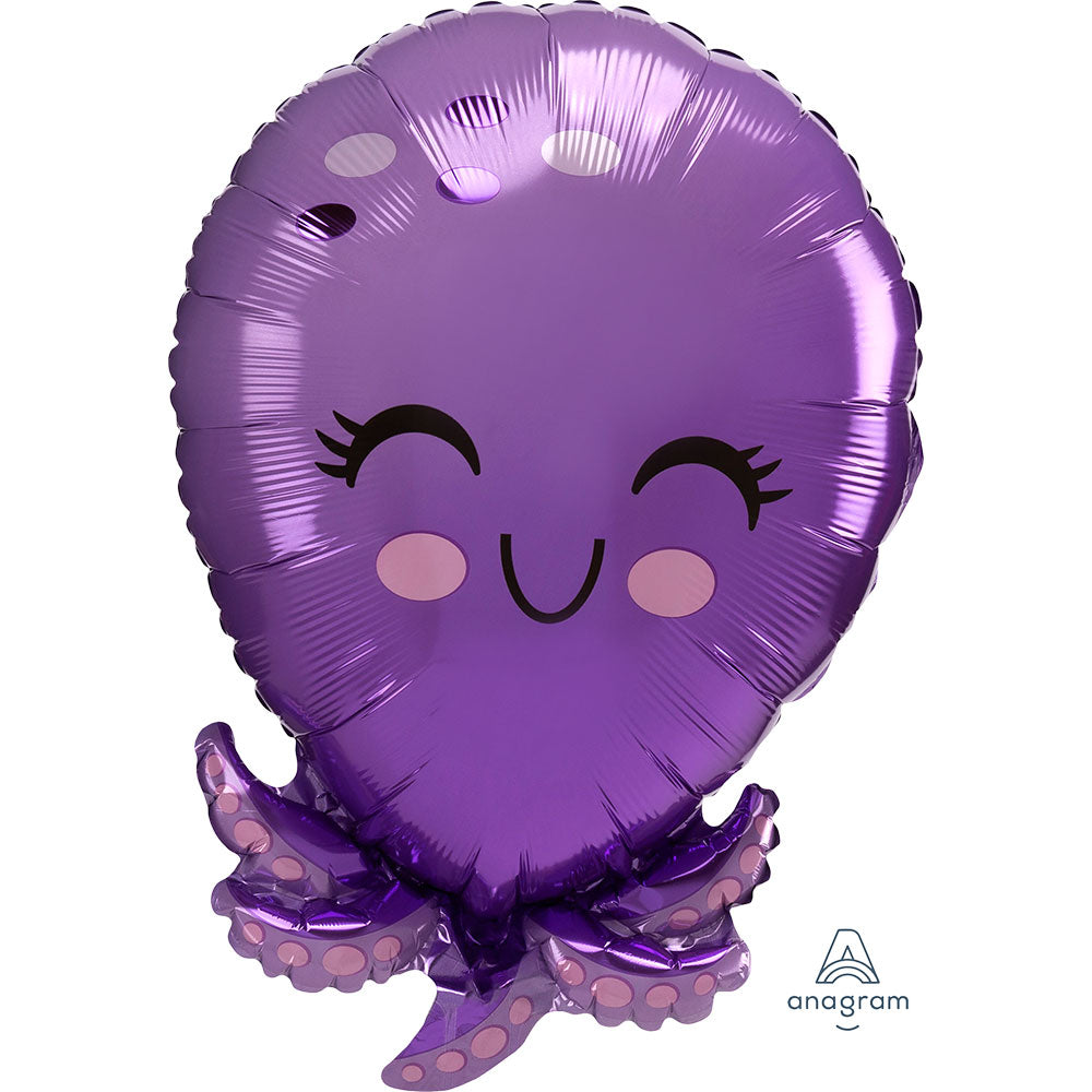 21'' Purple Octupus SuperShape Foil Balloon