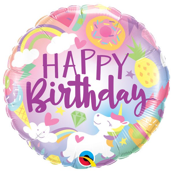 18'' Fantastical Fun Happy Birthday Foil Balloon