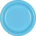 CARIBBEAN BLUE PLASTIC PLATE 17.7CM 20PK