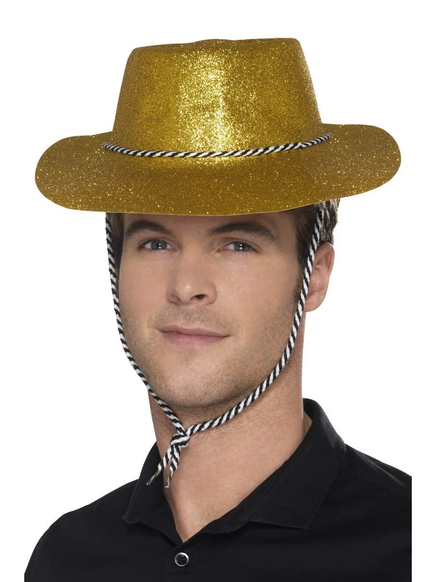 Cowboy Glitter Hat Gold