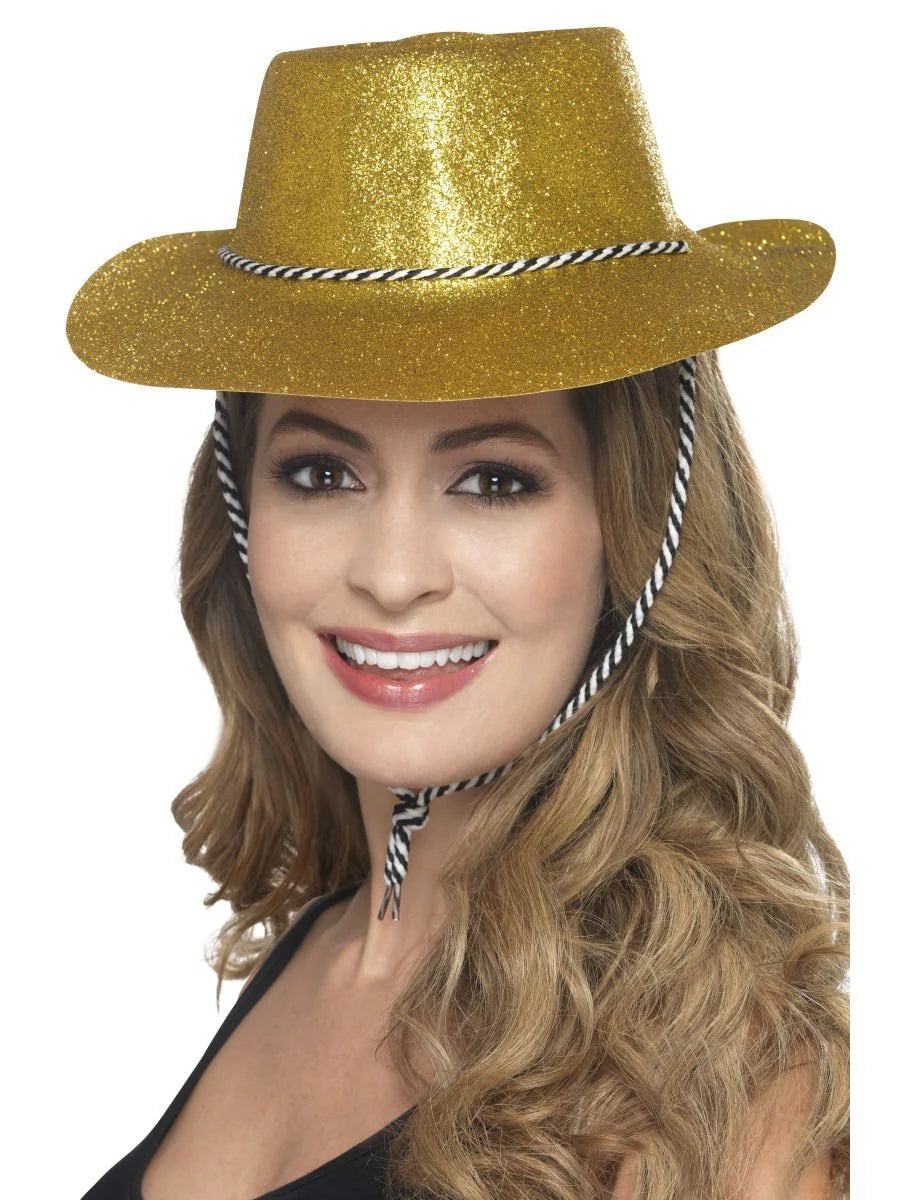 Cowboy Glitter Hat Gold
