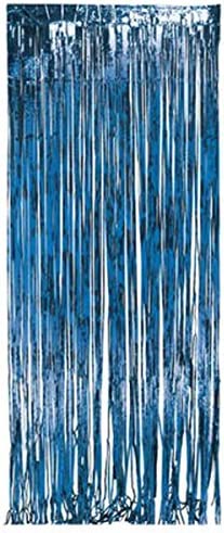 Metallic Blue Door Curtain 91CM X 182CM