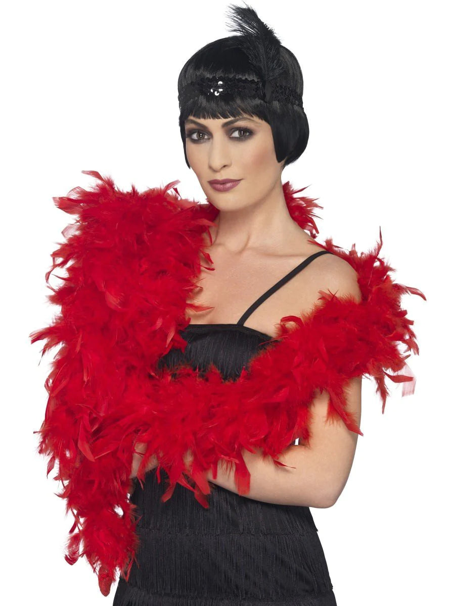Deluxe Feather Boa - Red