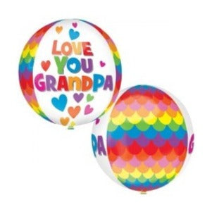 Love You Grandpa 15" Orbz Balloon