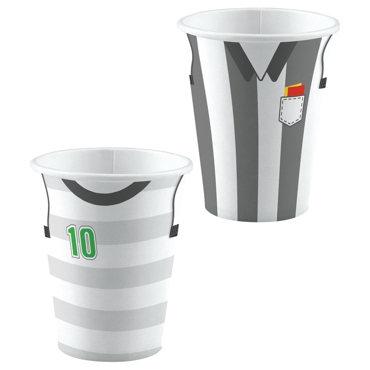 Football / Soccer Party Paper Cups 8pk