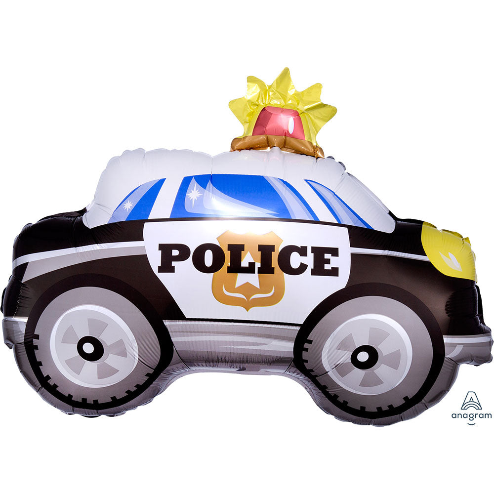 24'' Junior Shape Police Car Foil Balloon