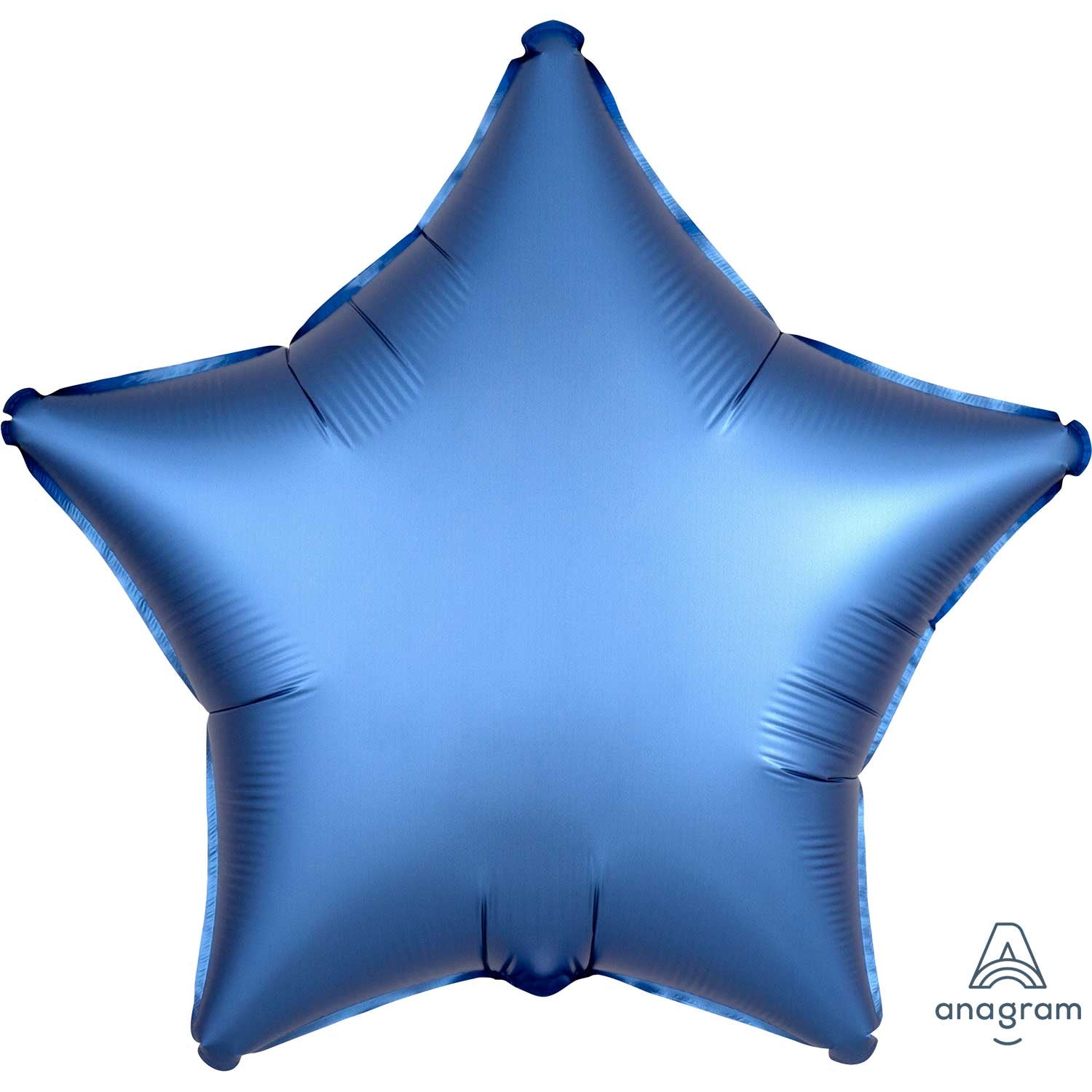 Azure Star Satin Luxe Standard 19" Foil Balloon