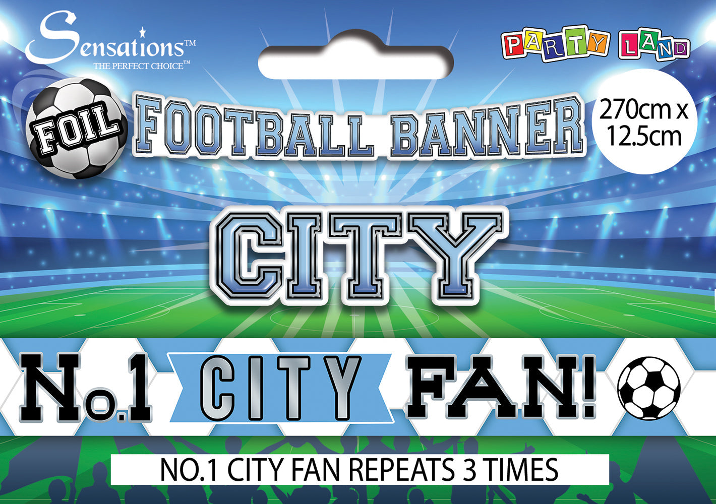 No 1 City Fan Foil Banner