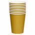 Gold Paper Party Cups 8pk