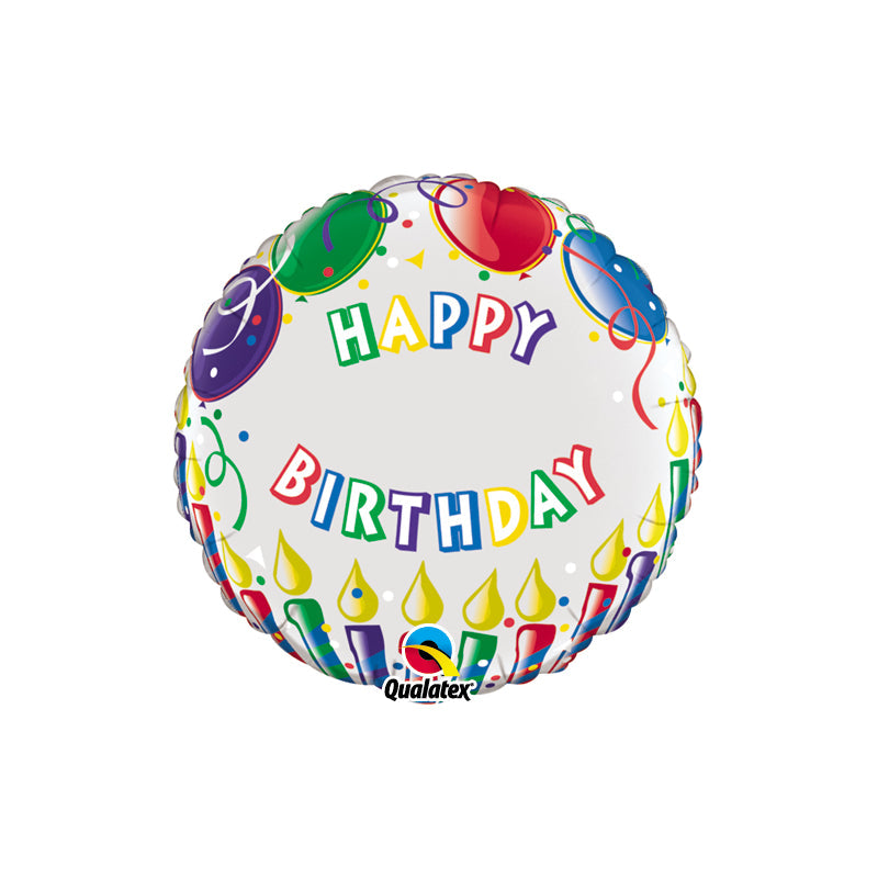 18'' Birthday Candles Personalised Numbers Foil Balloons