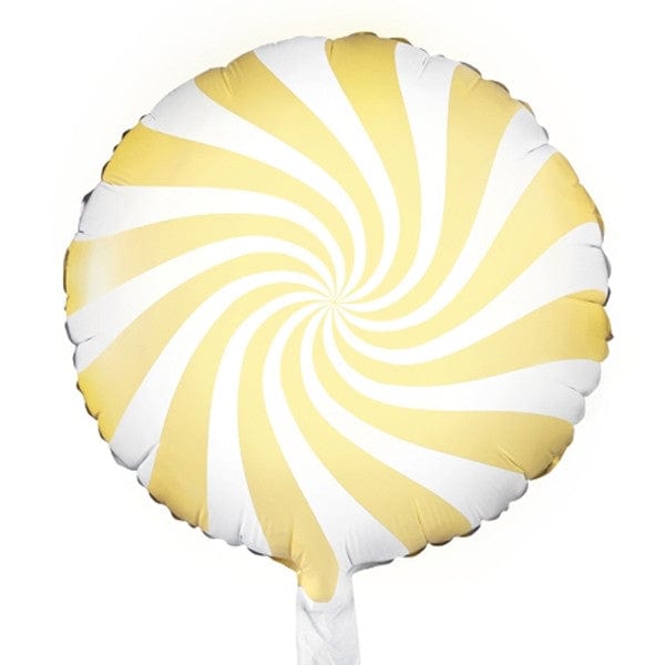 Pastel Yellow Candy Swirl 35cm 