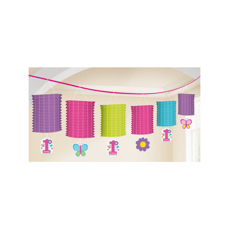 Birthday Girls Paper Lantern Garland