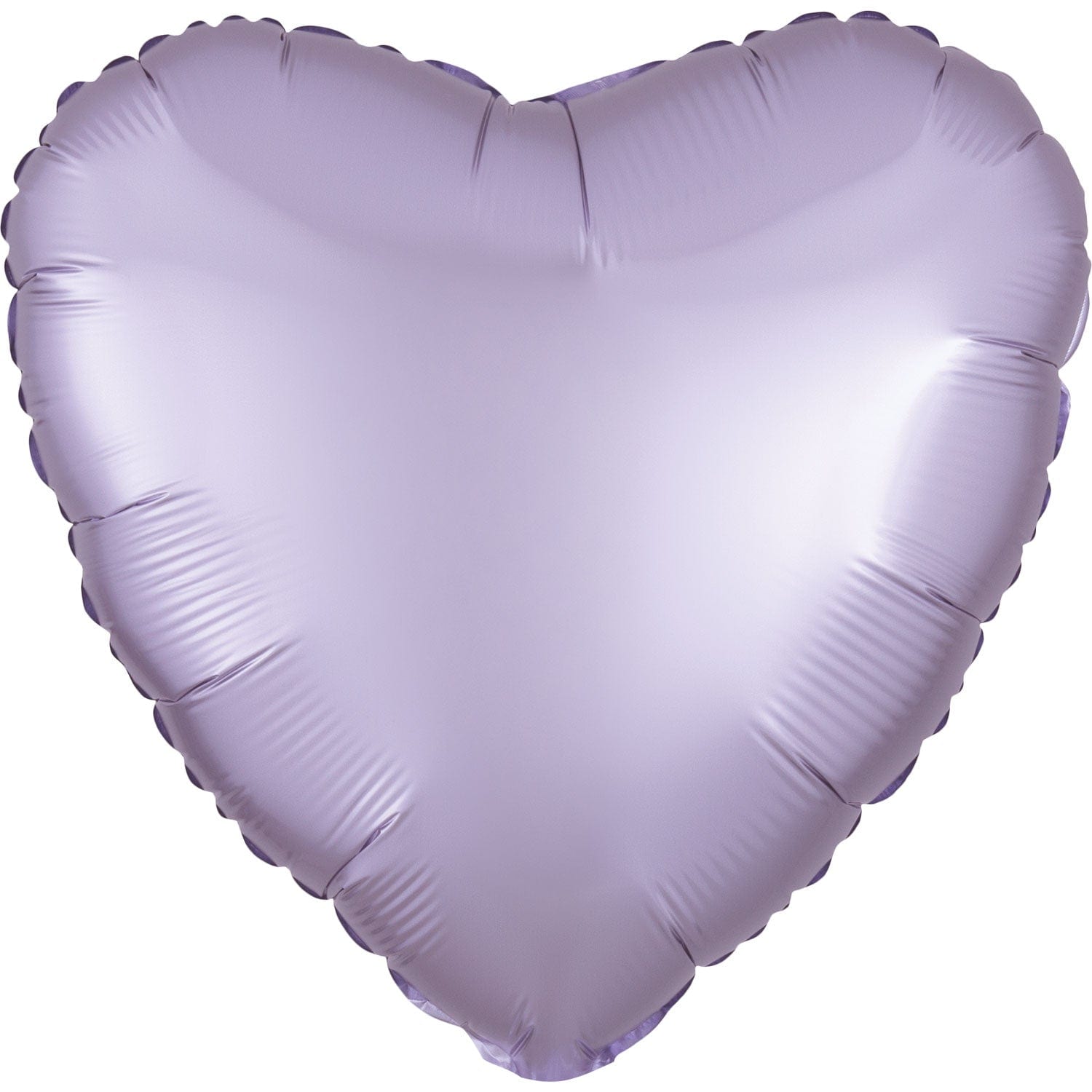 Pastel Lilac Heart Satin Luxe Standard 17