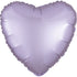 Pastel Lilac Heart Satin Luxe Standard 17" Foil Balloon