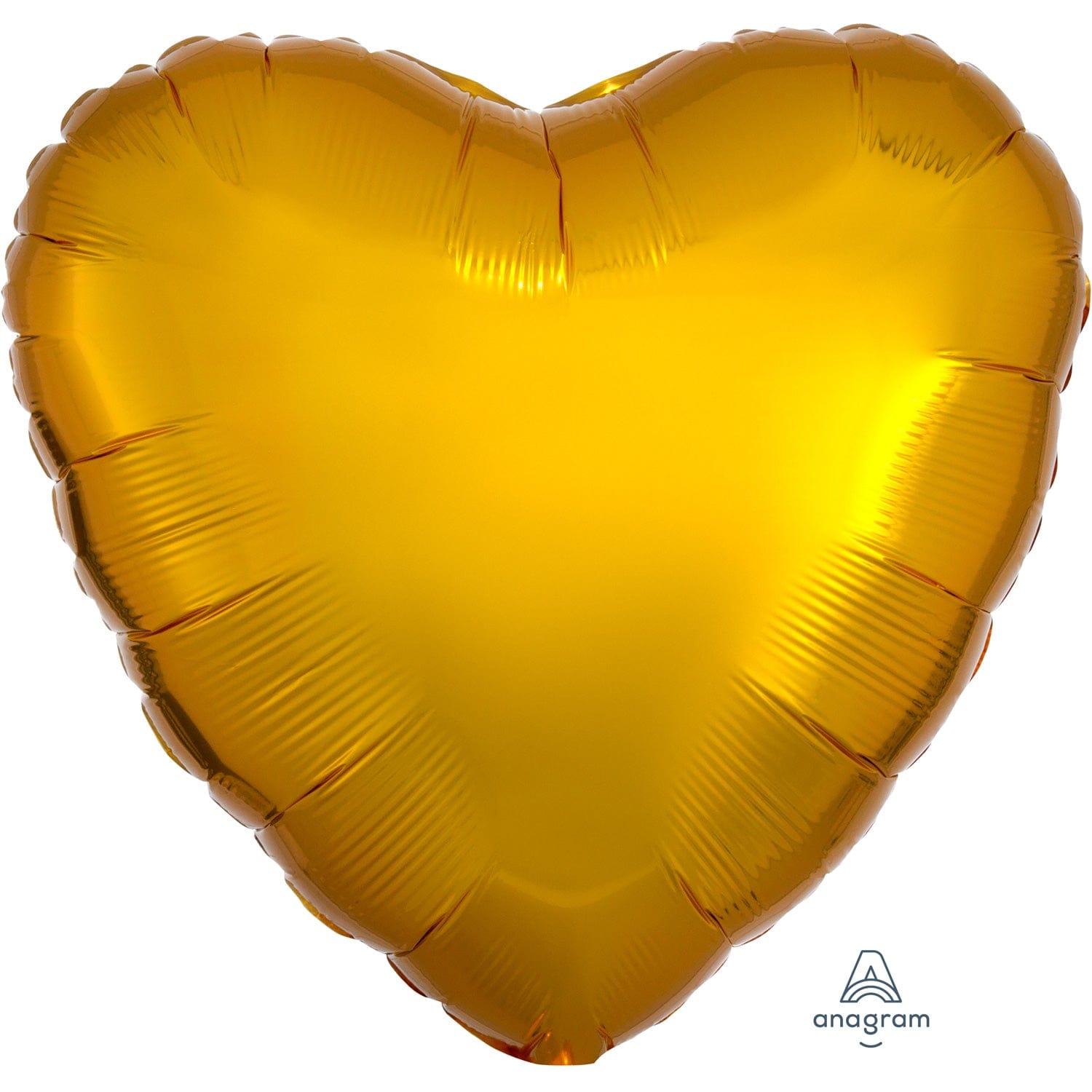 Metallic Gold Heart Standard 17" Foil Balloons