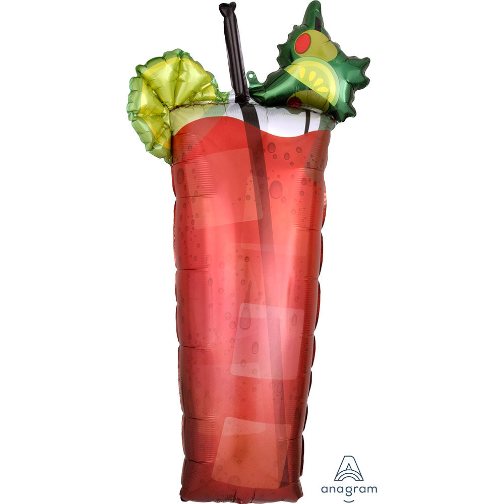 37'' Bloody Mary Drink SuperShape Foil Balloon