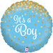 Glittering It's a Boy Holographic Balloon