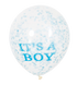 It's A Boy Confetti Balloons 6pk