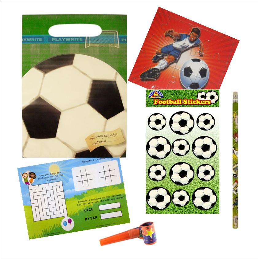 Football Ready to be Packed Party Bag