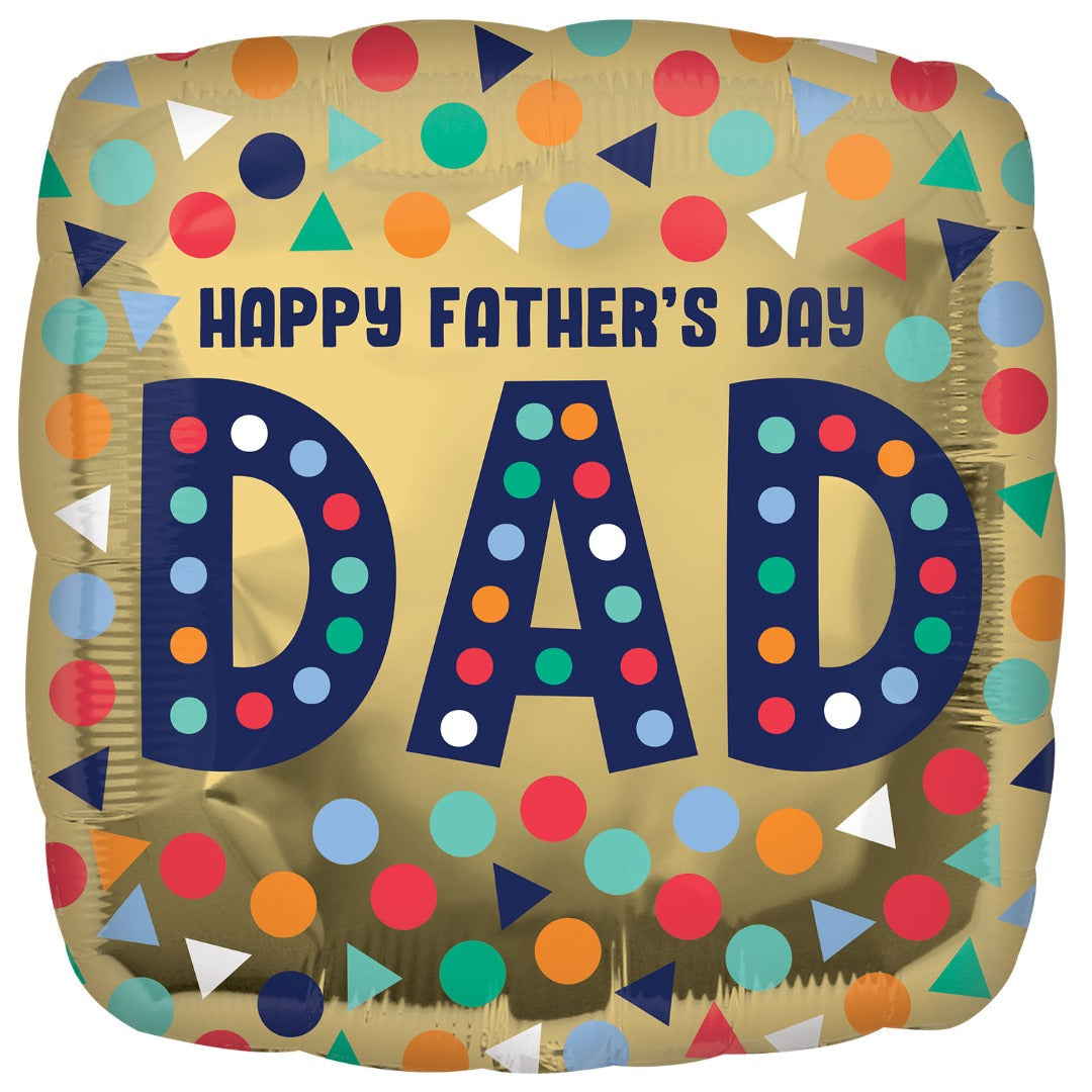 Happy Father's Day 17'' Square Foil