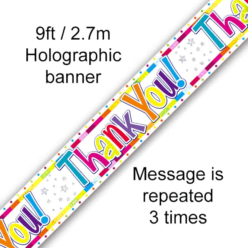 Thank You 9ft Banner