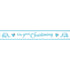 CHRISTENING BLUE ELEPHANT FOIL BANNER 9FT