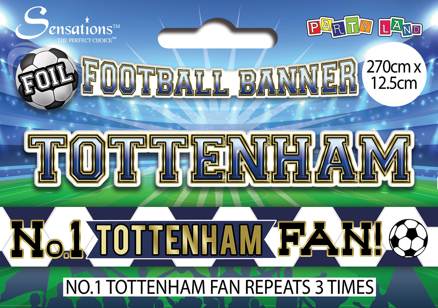 No 1 Tottenham Fan Foil Banner