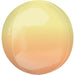 15'' Yellow & Orange Ombre Orbz Foil Balloon 1PK