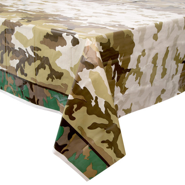 Military Camo Rectangular Plastic Table Cover