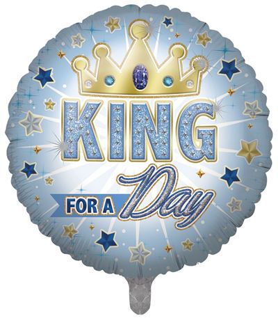 King for a Day 31 Inch Foil Balloon