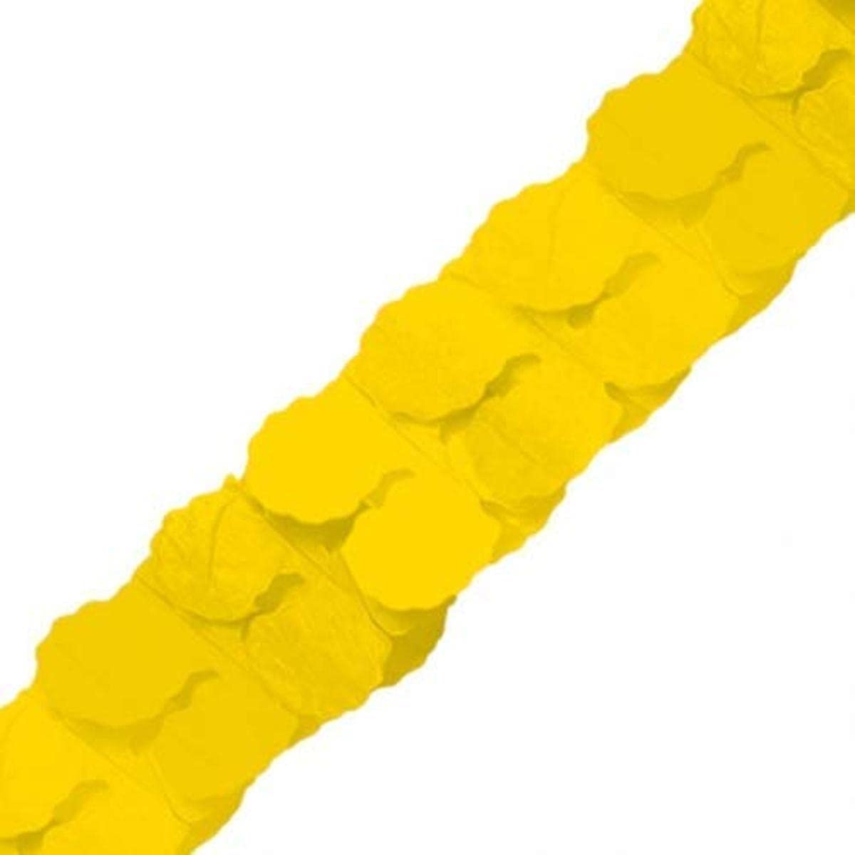 YELLOW PAPER GARLAND 3.65M