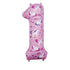 Unicorn Number 1 34 Inch Foil Balloon