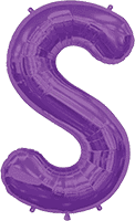 34'' Letter S - Purple