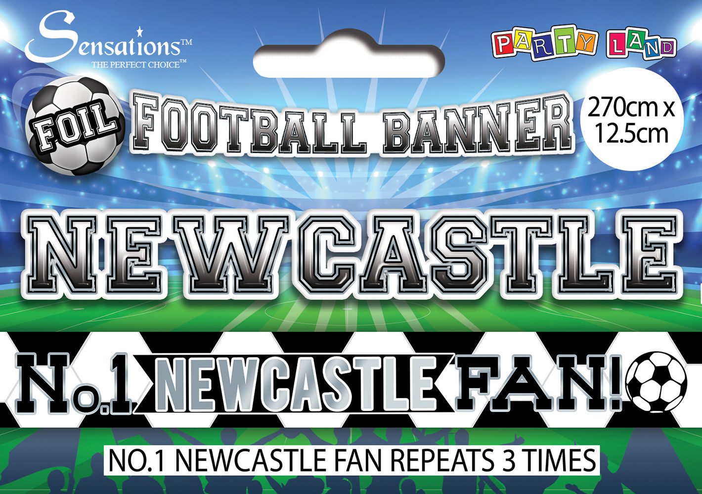 No 1 Newcastle Fan Foil Banner
