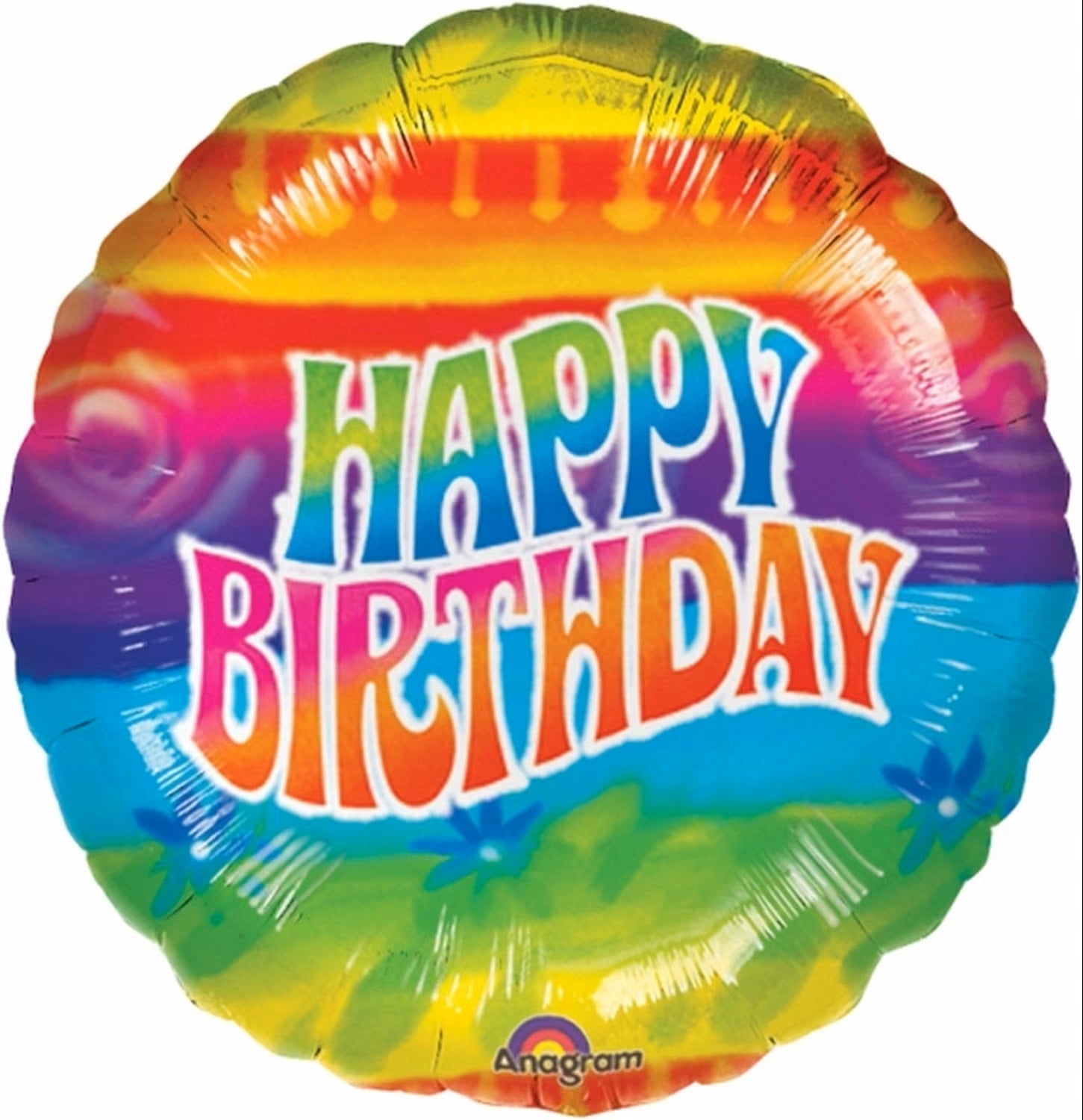 18'' Disco Flashback Happy Birthday Foil Balloon