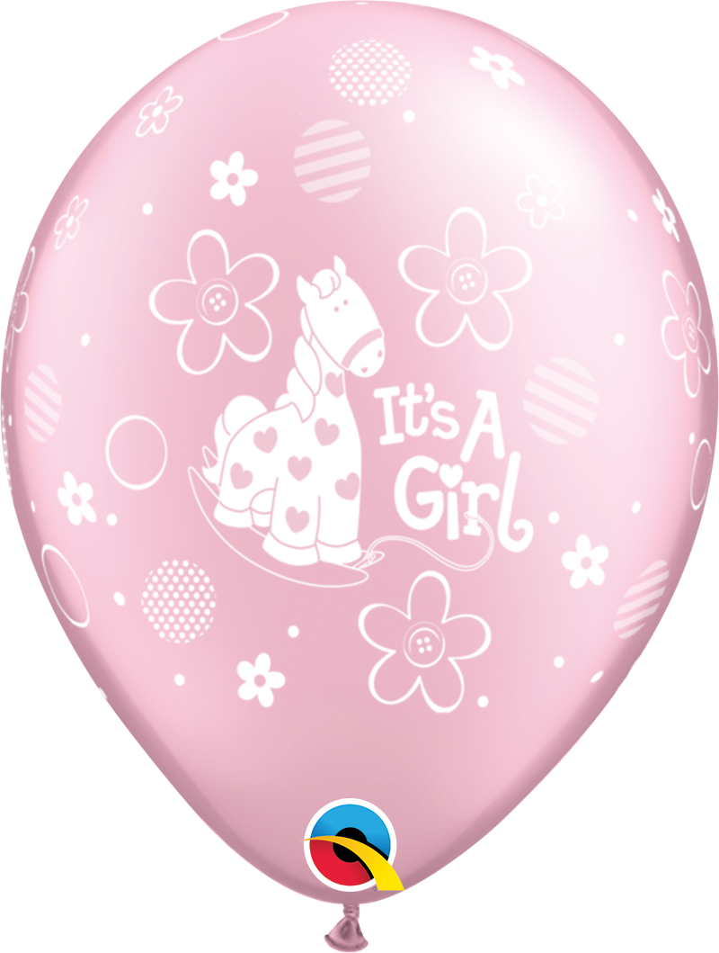 11'' It's a Girl Cute Latex Balloons 25pk