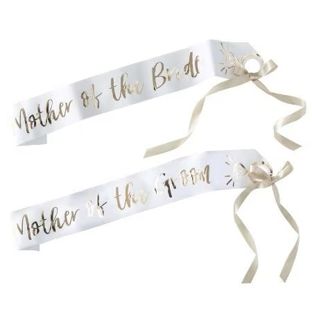 Mother of the Bride & Groom Sashes 