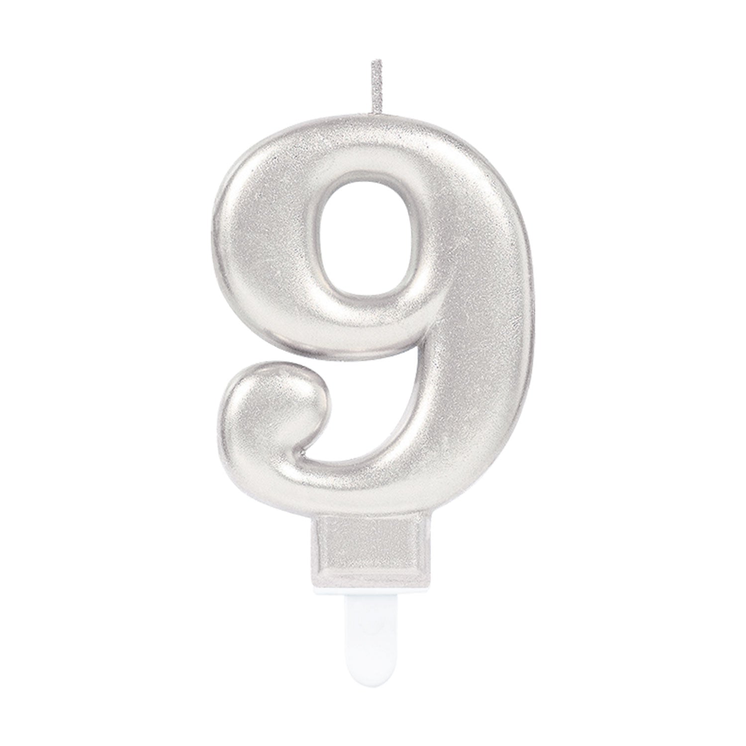 Silver Metallic Finish Candles #9