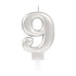 Silver Metallic Finish Candles #9
