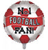 No1 Football Fan 18" Foil Balloon