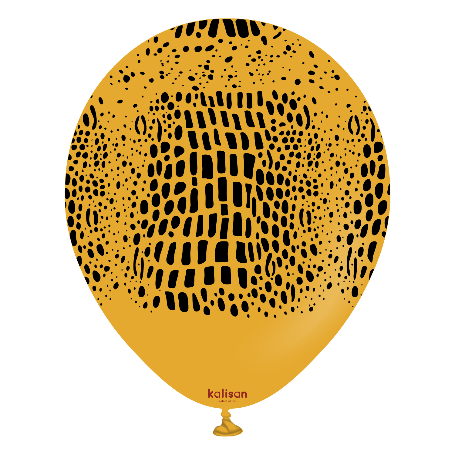 12" Mustard (Black) Crocodile Safari Balloons (25pk)