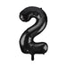 34'' SHAPE FOIL NUMBER 2 - BLACK (UNIQUE)