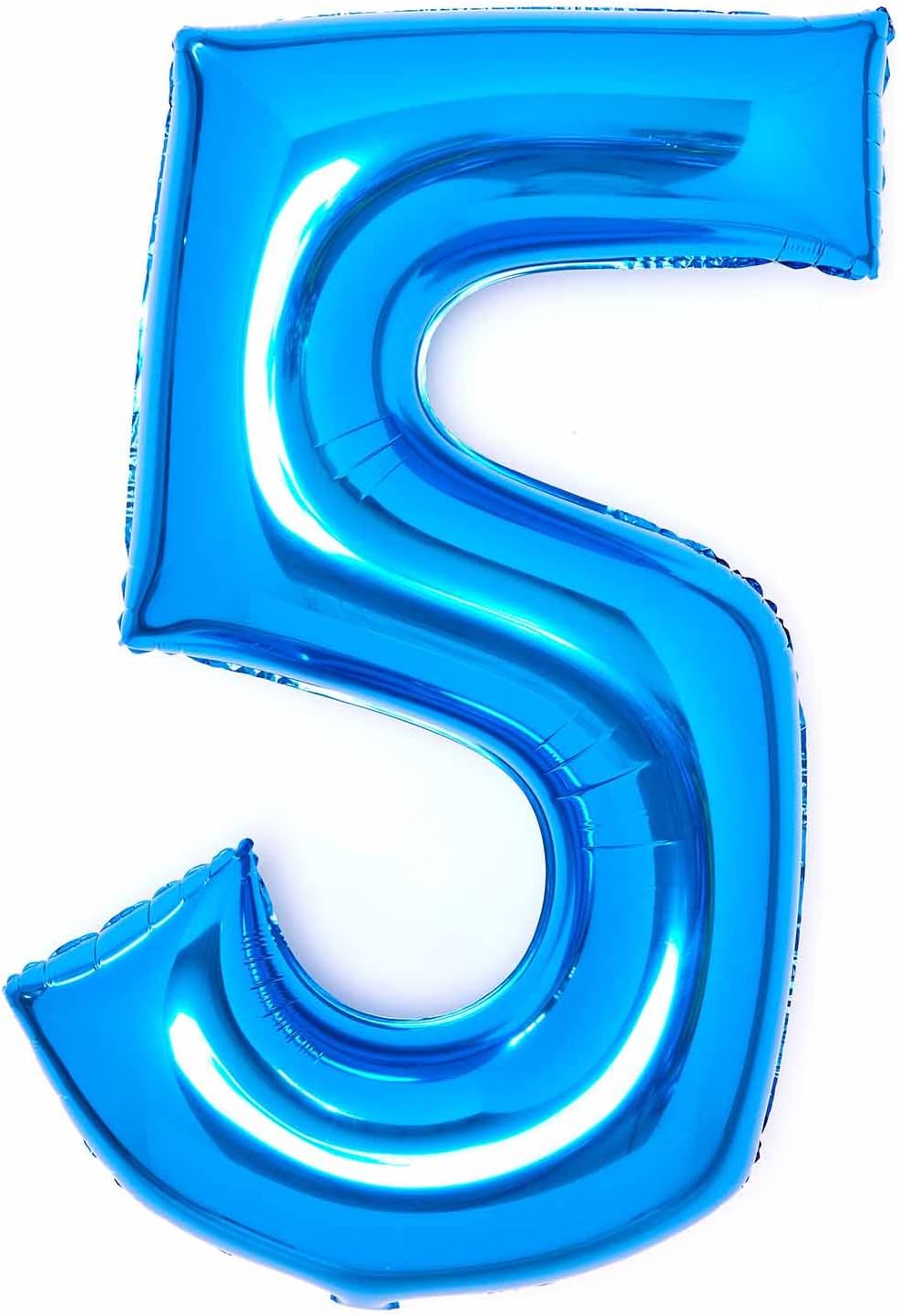 Blue Number 5 Foil Balloons 34