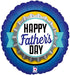 Happy Fathers Day Bottle Cap design 18 Inch Foil Balloon