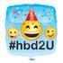 18'' Emoji Happy Birthday 2 U