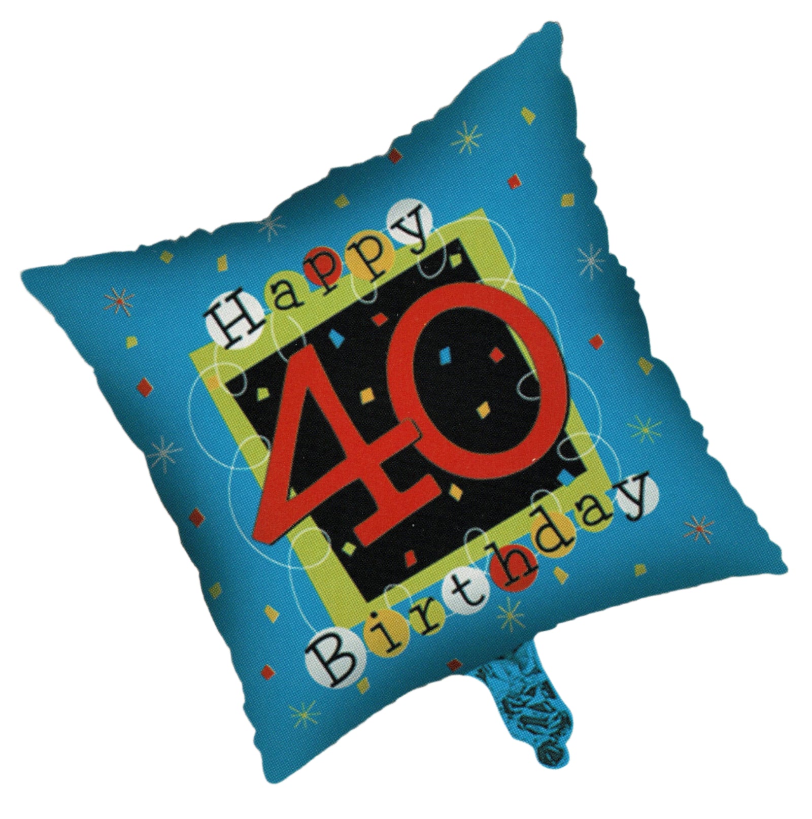 40th Birthday Pillow Foil Balloon