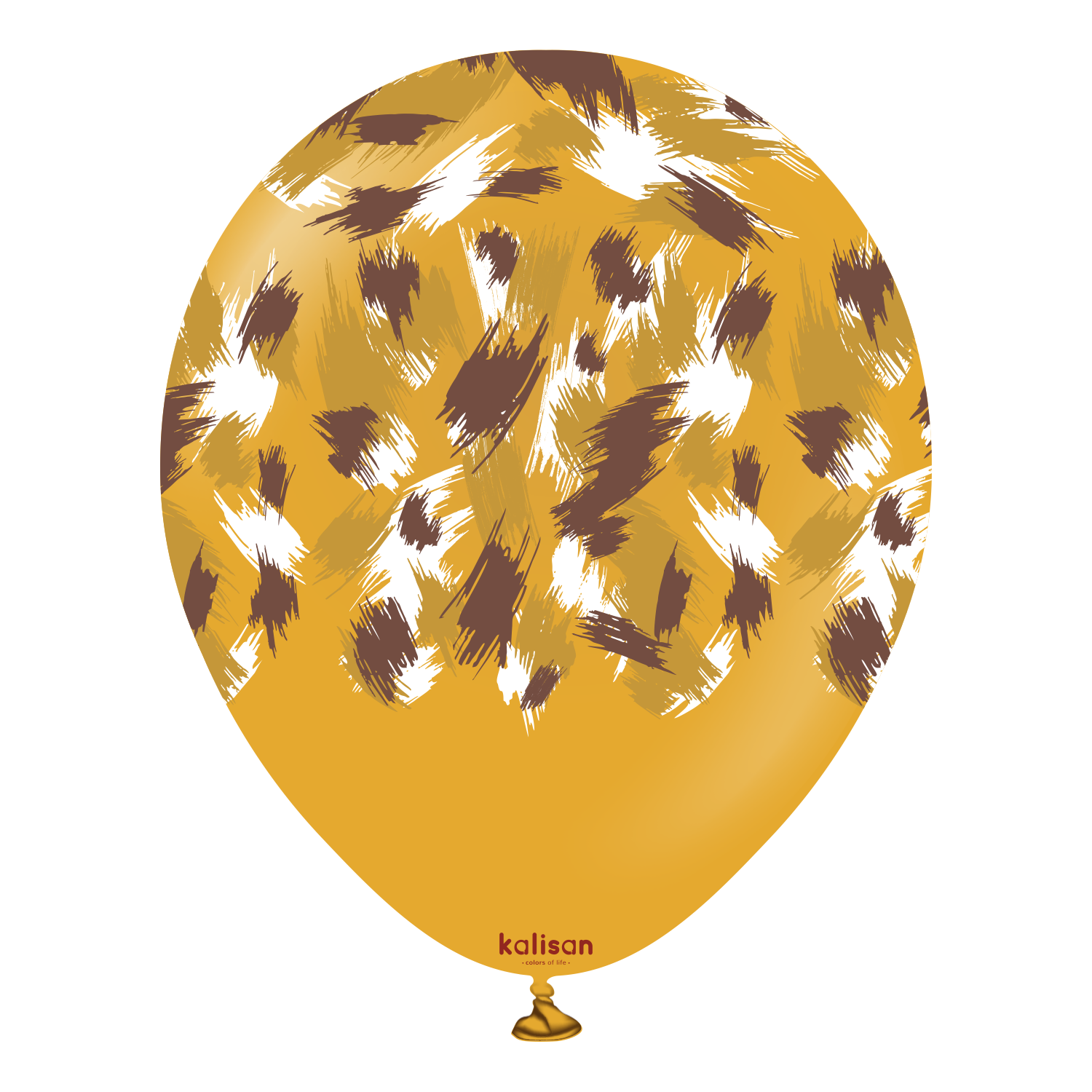 12" Mustard Safari Savanna Print Balloons (25pk)